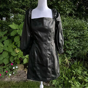 7 For All Mankind Faux Leather Mini Dress Medium
